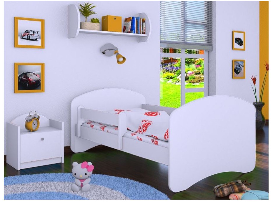 Dětská postel bez šuplíku 140x70cm BEZ MOTIVU - bílá