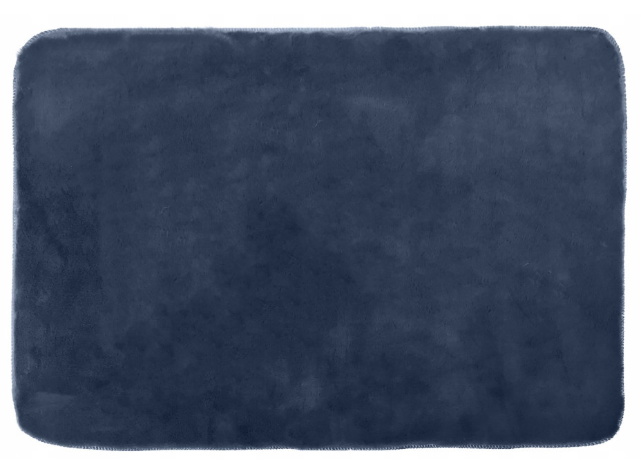 Koupelnová plyšová předložka OSLO TPR 50x75 cm - NAVY modrá