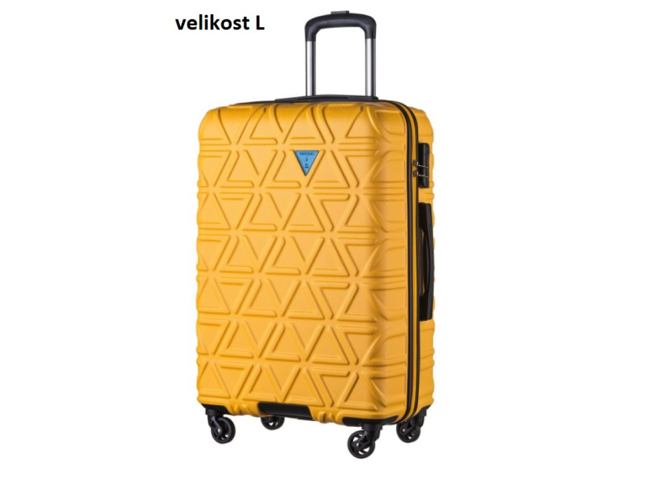Moderní cestovní kufry CALIFORNIA - žluté