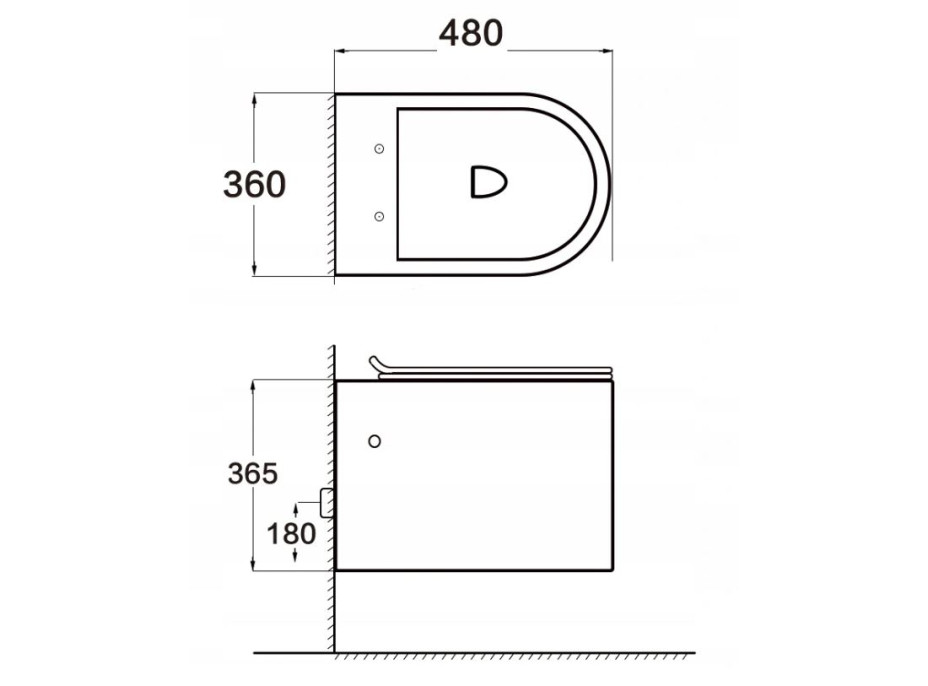 Závěsné WC SOFIA RIMLESS - bílé + Duroplast sedátko slim