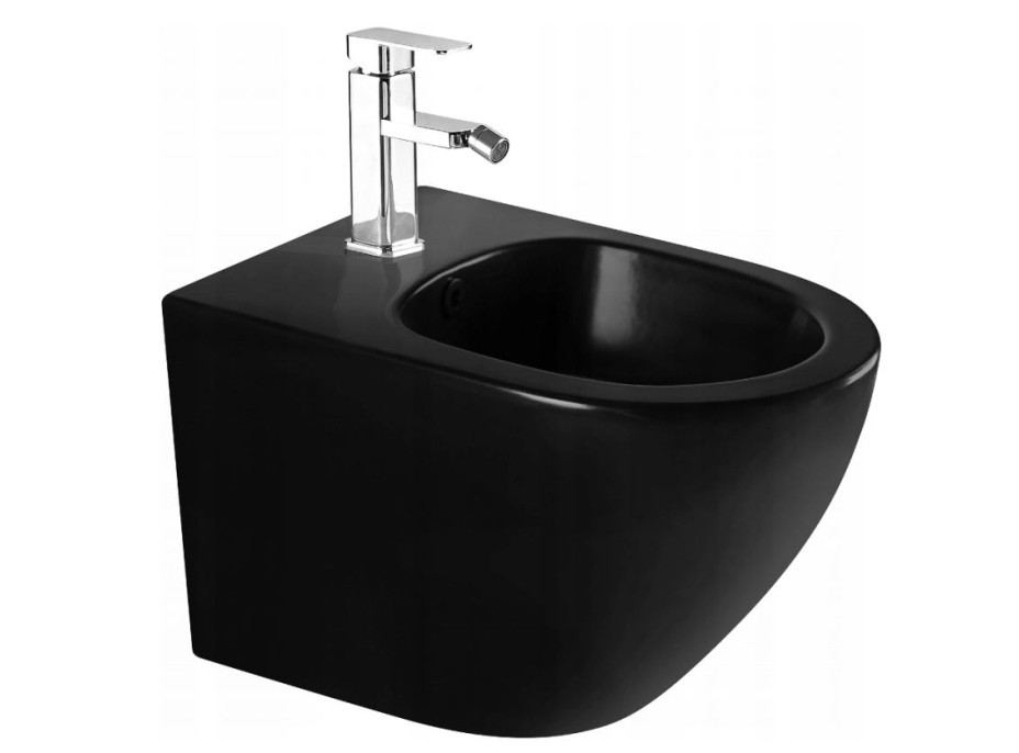 Závěsný bidet MEXEN LENA 48 cm - černý lesklý, 35224870