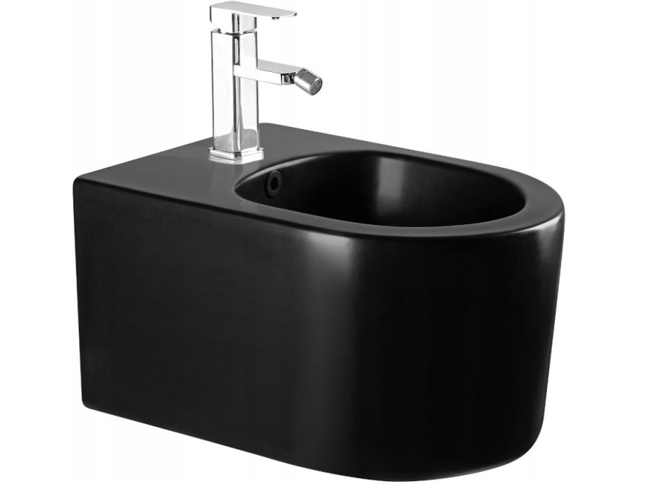 Závěsný bidet MEXEN SOFIA 48 cm - černý lesklý, 35544870