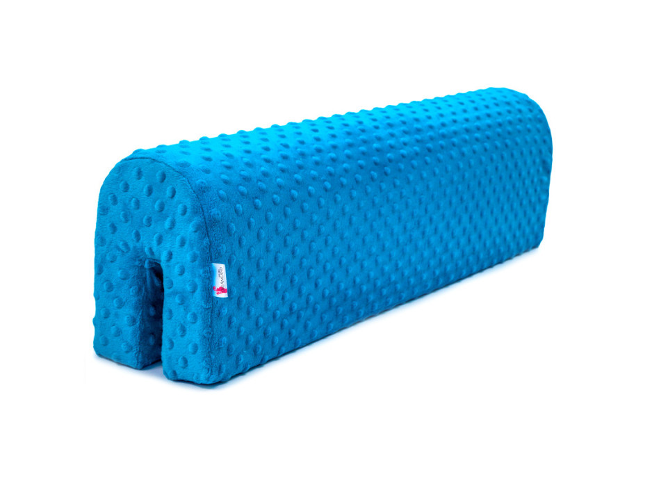 Chránič na dětskou postel MINKY 70 cm - modrý tyrkysový
