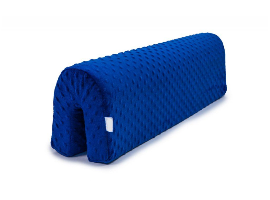 Chránič na dětskou postel MINKY 50 cm - tmavě modrý