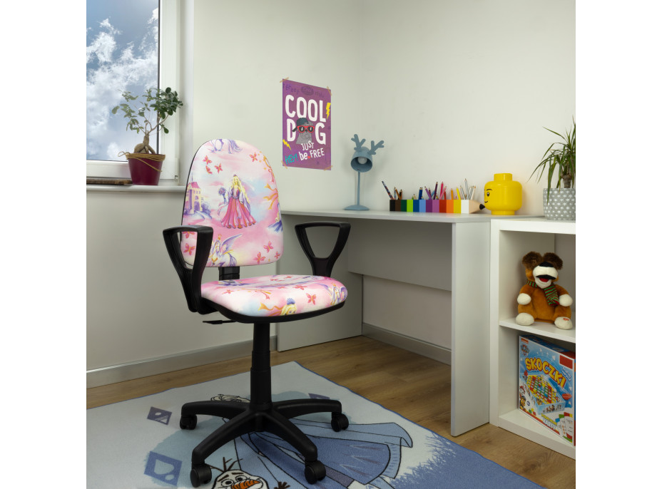 Dětská otočná židle BRENDA - PINK