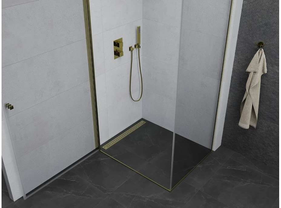 Sprchový kout MEXEN PRETORIA 90x70 cm - zlatý