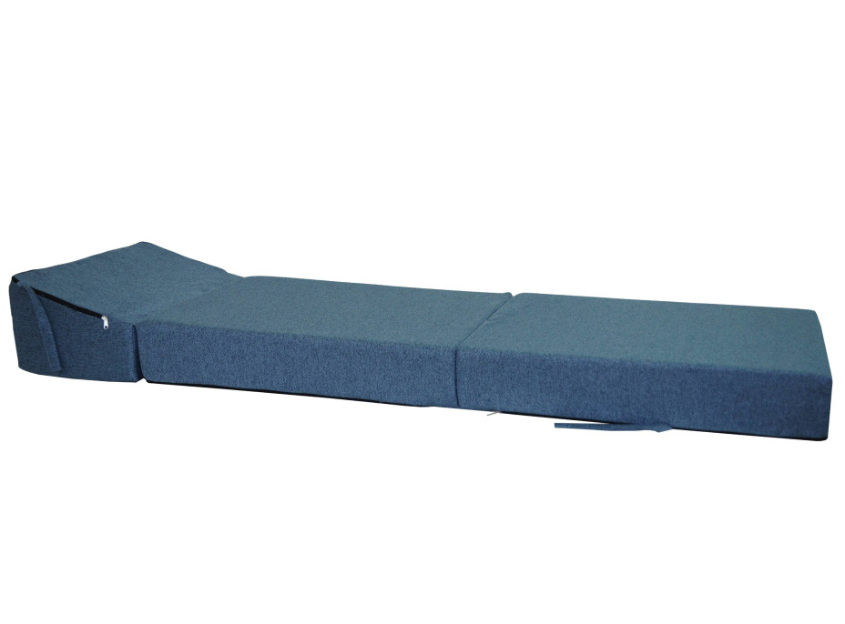 Rozkládací molitanové křeslo (matrace) STELLA - tmavě modré