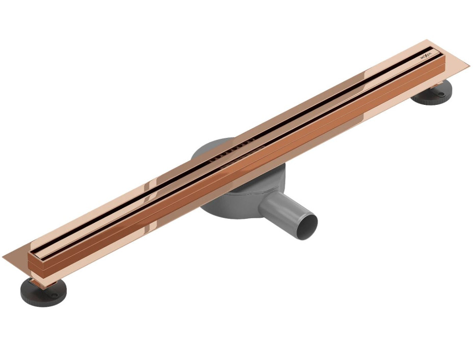 Sprchový žlab MEXEN FLAT 360 SLIM - rose gold, 1641070