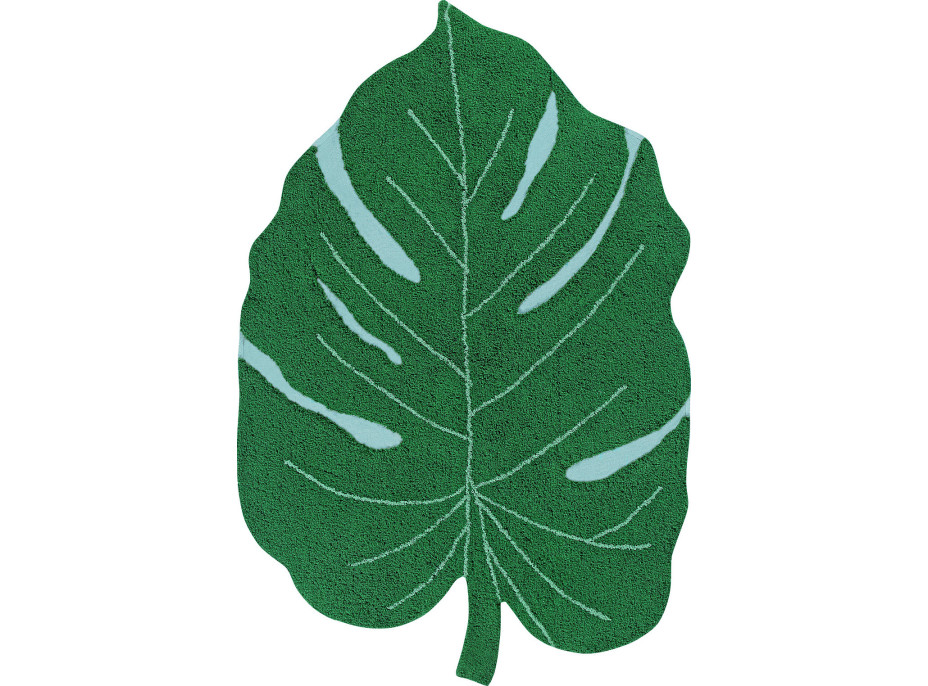 Ručně tkaný kusový koberec Monstera Leaf