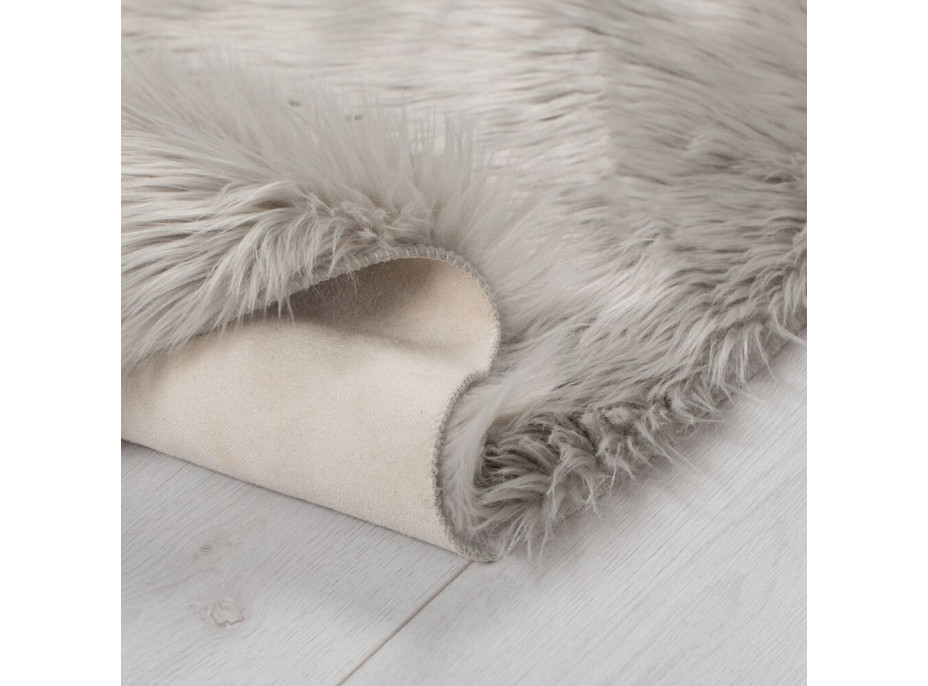 Kusový koberec Faux Fur Sheepskin Grey