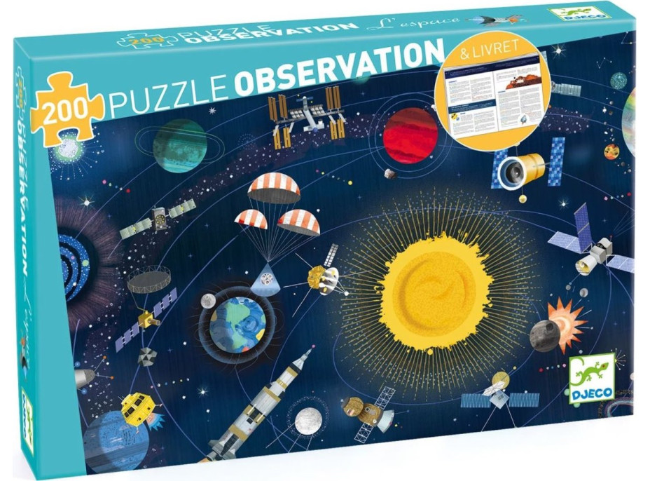 DJECO Puzzle Observation: Vesmír 200 dílků