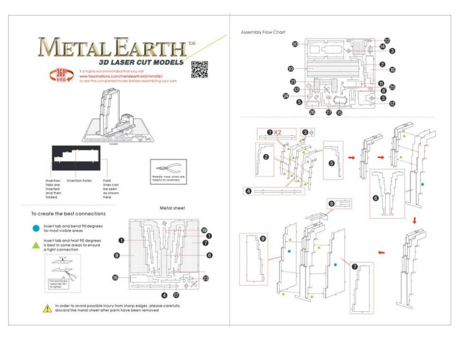 METAL EARTH 3D puzzle 30 Rockefeller Plaza (GE Building)