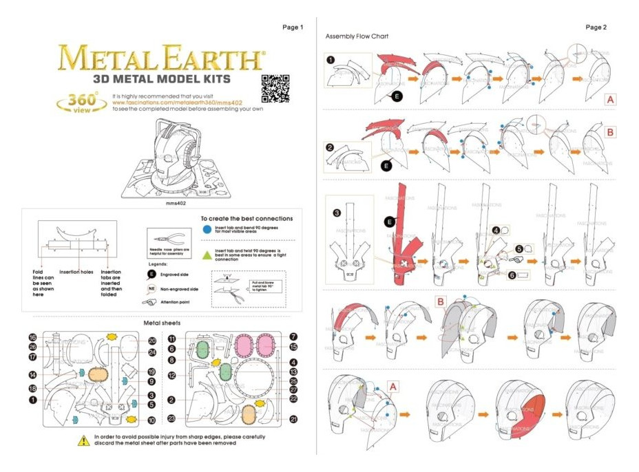 METAL EARTH 3D puzzle Doctor Who: Cybermanova hlava