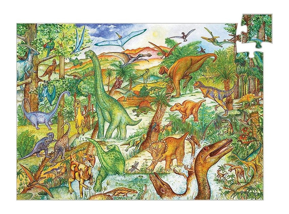 DJECO Puzzle Dinosauři 100 dílků