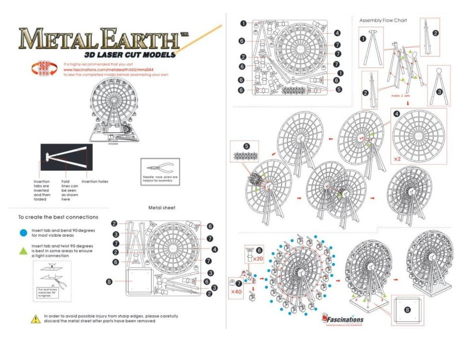 METAL EARTH 3D puzzle Ruské kolo