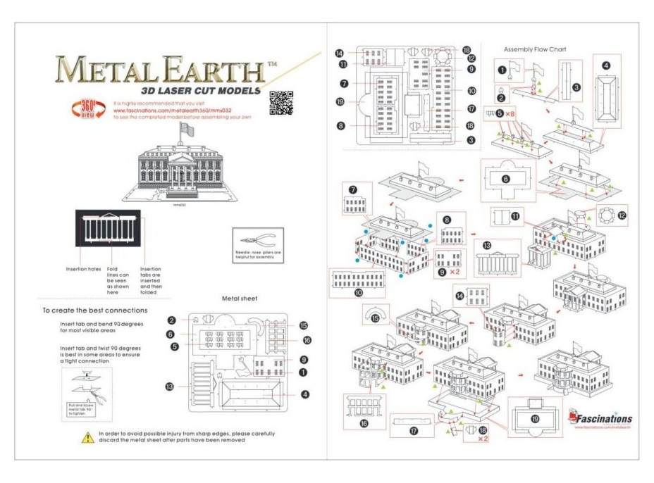 METAL EARTH 3D puzzle Bílý dům