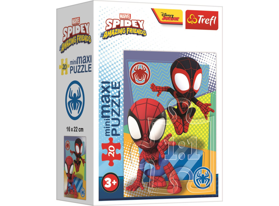 TREFL Displej Puzzle Spidey a jeho úžasní přátelé 20 dílků (24 ks)