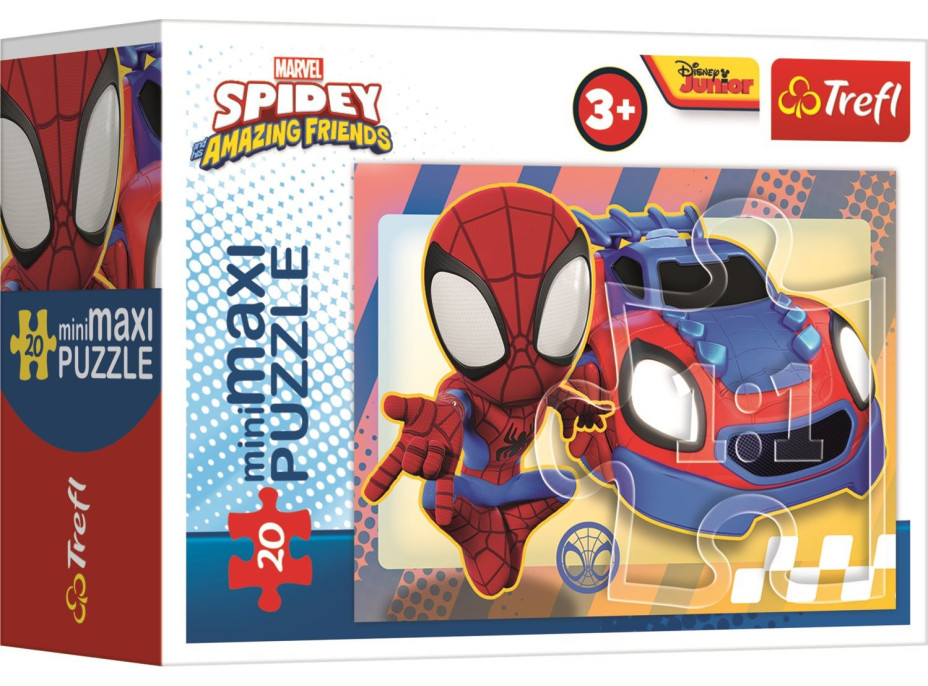 TREFL Displej Puzzle Spidey a jeho úžasní přátelé 20 dílků (24 ks)