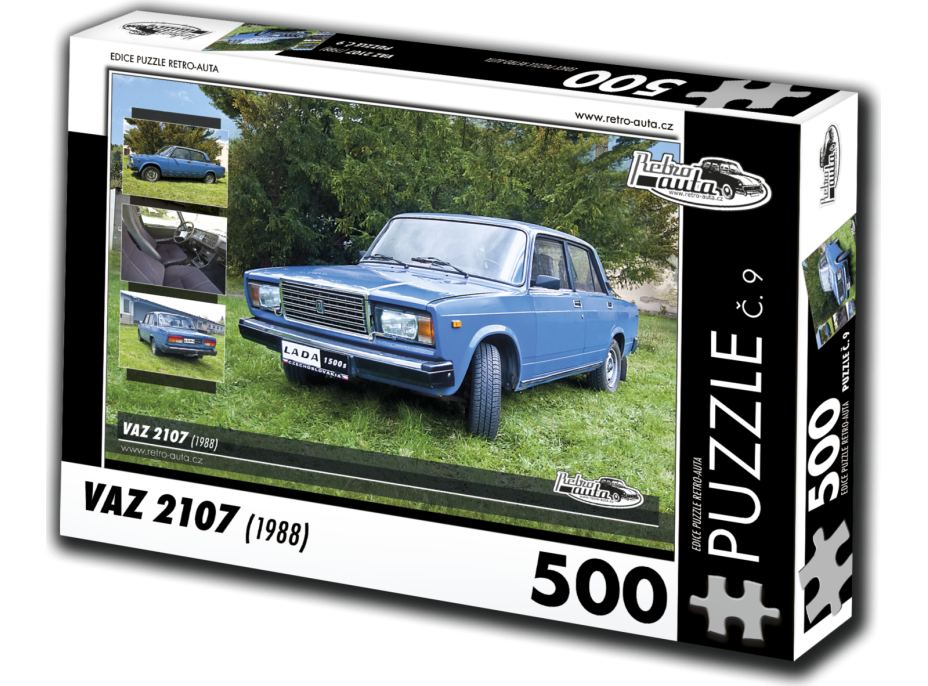 RETRO-AUTA Puzzle č. 9 VAZ 2107 (1988) 500 dílků