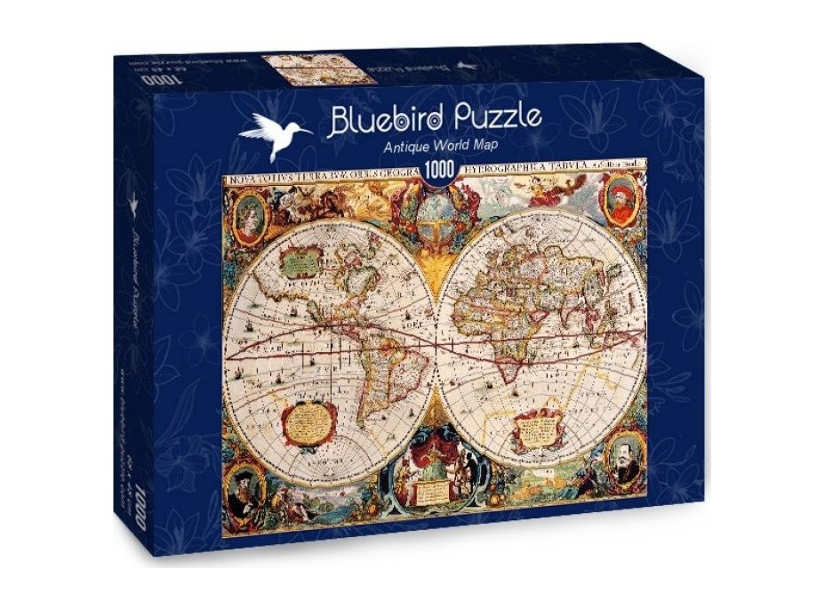 BLUEBIRD Puzzle Antická mapa světa 1000 dílků