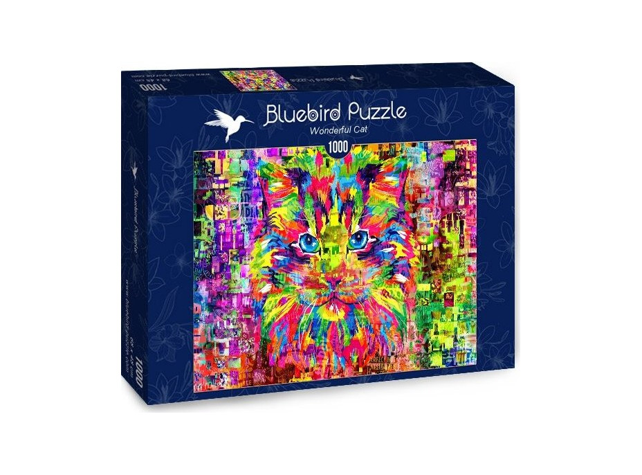 BLUEBIRD Puzzle Úžasná kočka 1000 dílků