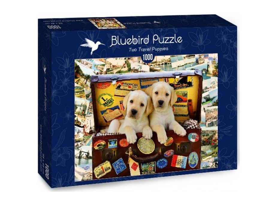 BLUEBIRD Puzzle Zcestovalá štěňata 1000 dílků