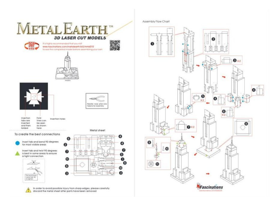 METAL EARTH 3D puzzle Empire State Building