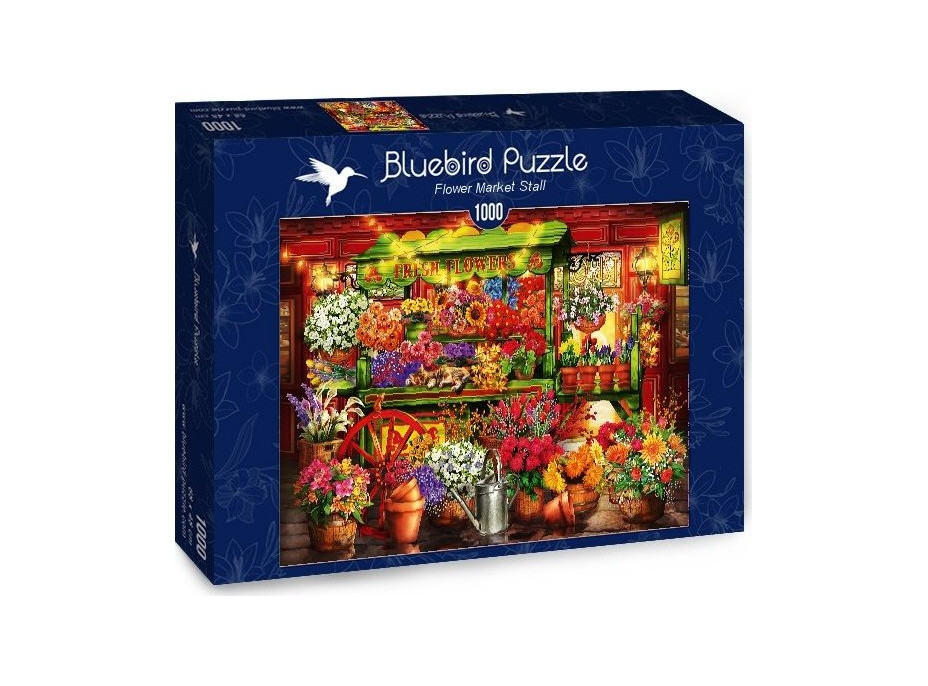 BLUEBIRD Puzzle Stánek s květinami 1000 dílků