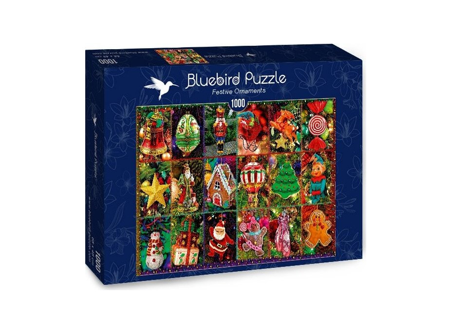 BLUEBIRD Puzzle Vánoční ozdoby 1000 dílků