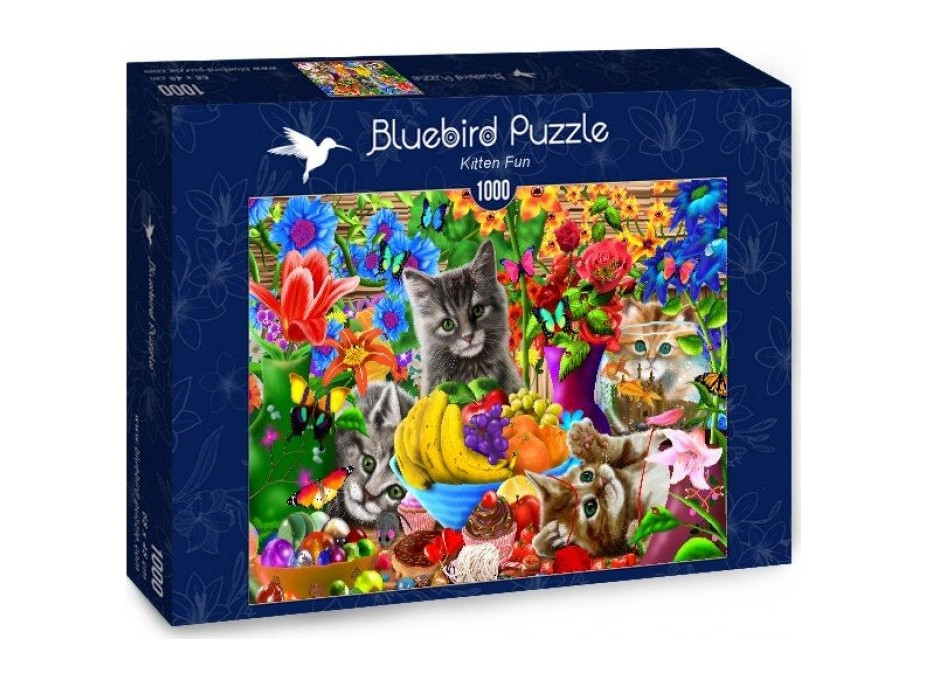 BLUEBIRD Puzzle Zábavná koťata 1000 dílků