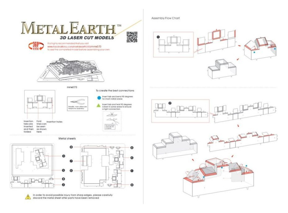 METAL EARTH 3D puzzle Jacob Javits Kongresové centrum