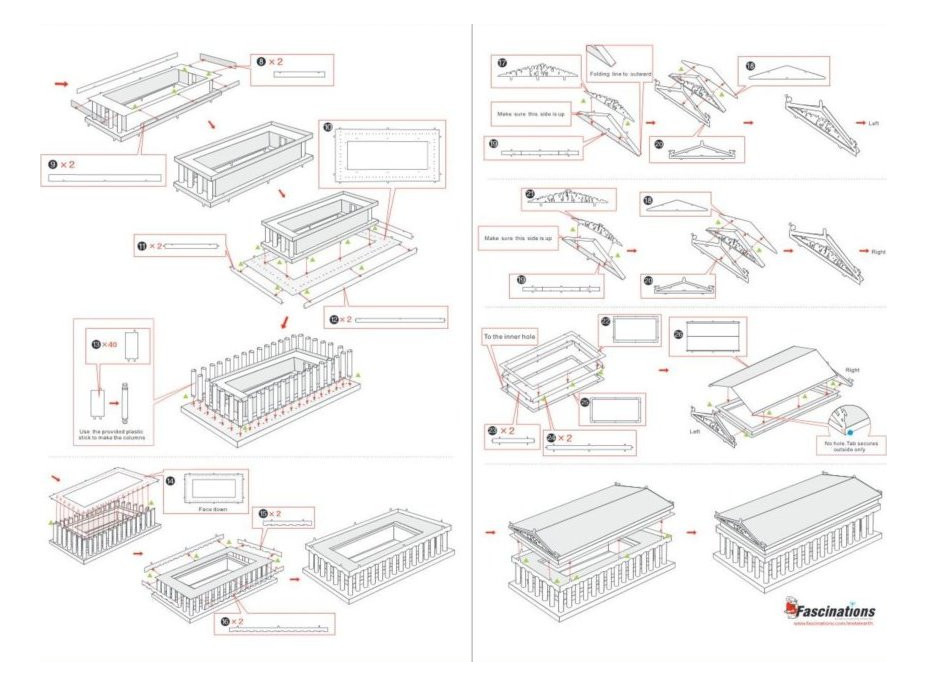 METAL EARTH 3D puzzle Parthenón