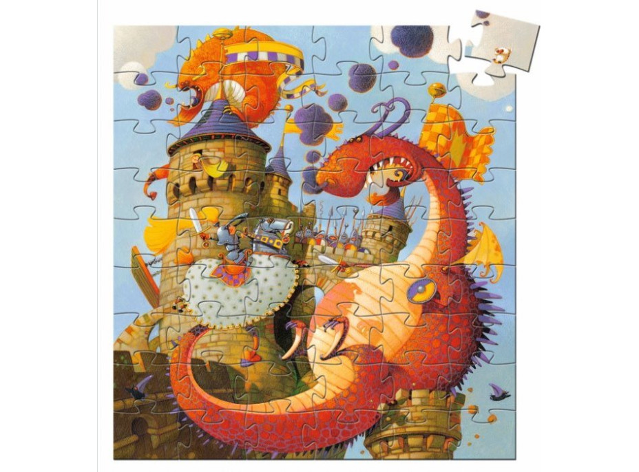 DJECO Puzzle Dračí bitva 54 dílků