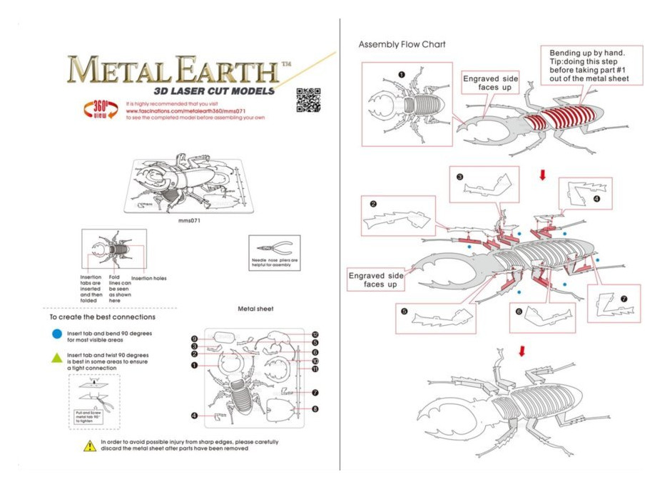 METAL EARTH 3D puzzle Roháč obecný