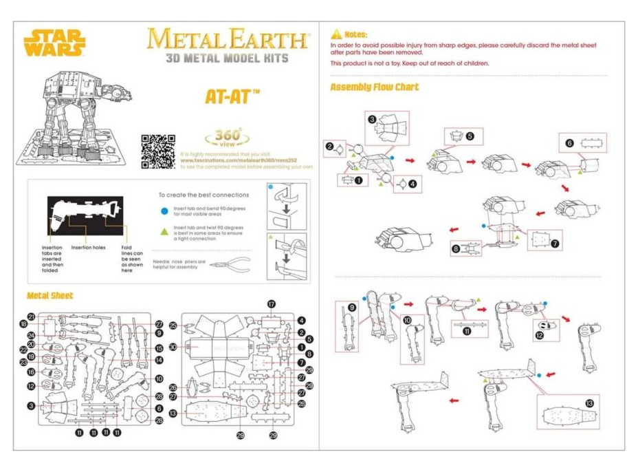 METAL EARTH 3D puzzle Star Wars: AT-AT