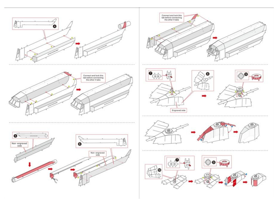 METAL EARTH 3D puzzle Vrtulník CH-47 Chinook