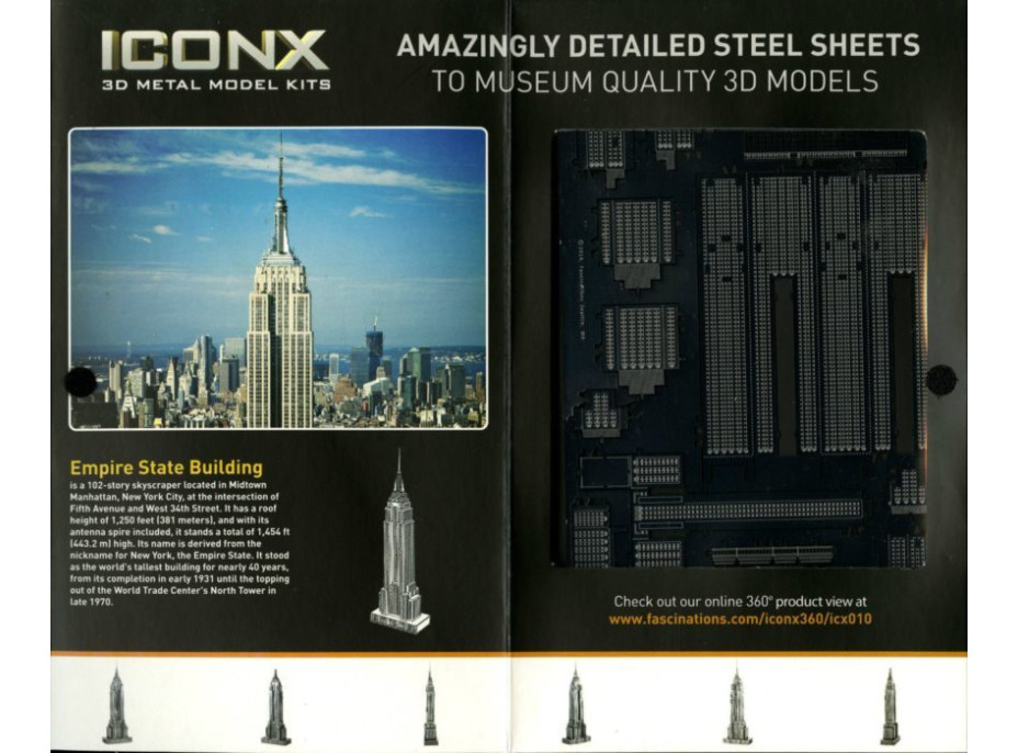 METAL EARTH 3D puzzle Empire State Building (ICONX)