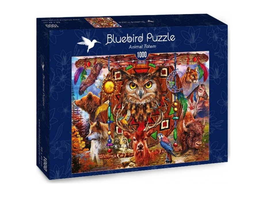 BLUEBIRD Puzzle Zvířecí totem 1000 dílků