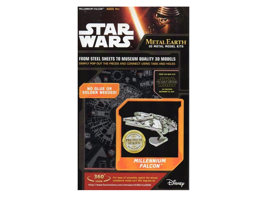 METAL EARTH 3D puzzle Star Wars: Millenium Falcon (ICONX)