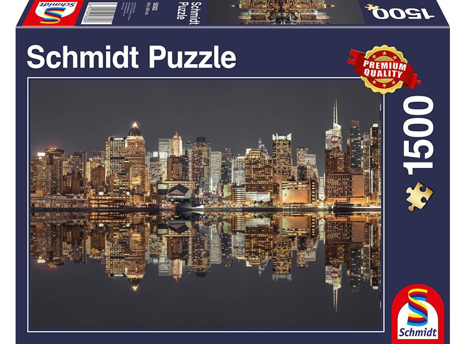 SCHMIDT Puzzle Mrakodrapy v nočním New Yorku 1500 dílků