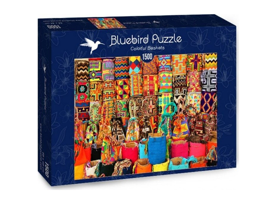 BLUEBIRD Puzzle Barevné košíky 1500 dílků