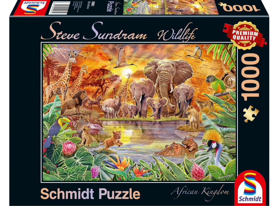 SCHMIDT Puzzle Divoká příroda: Africké království 1000 dílků