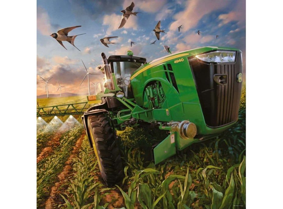 RAVENSBURGER Puzzle John Deere v akci 3x49 dílků