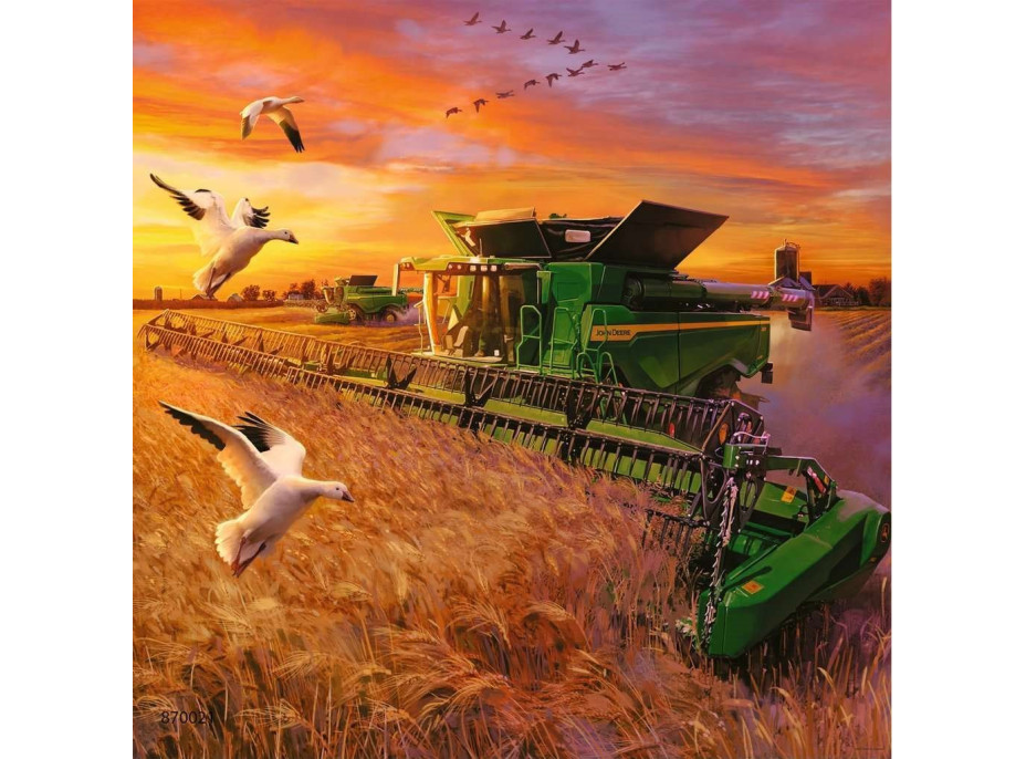 RAVENSBURGER Puzzle John Deere v akci 3x49 dílků