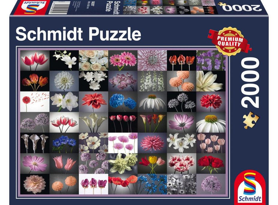 SCHMIDT Puzzle Květinový pozdrav 2000 dílků