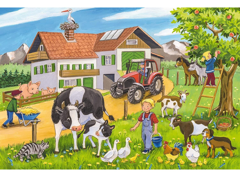 SCHMIDT Puzzle Na farmě 3x24 dílků