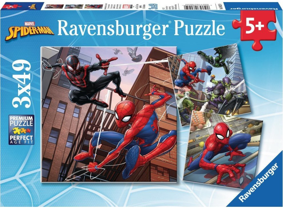 RAVENSBURGER Puzzle Spiderman 3x49 dílků