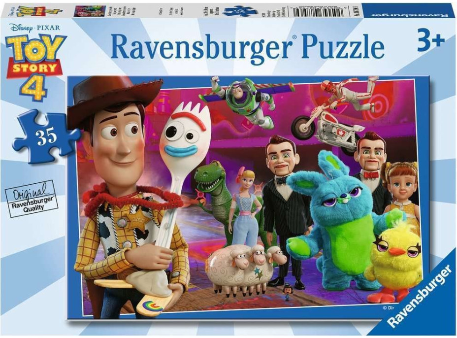 RAVENSBURGER Puzzle Toy story 4: Woody a Forky 35 dílků