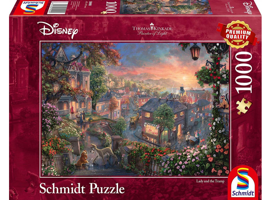 SCHMIDT Puzzle Lady a Tramp 1000 dílků