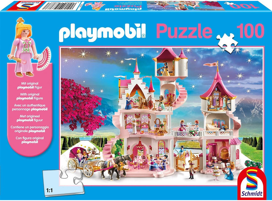 SCHMIDT Puzzle Playmobil Princeznin palác 60 dílků + figurka Playmobil